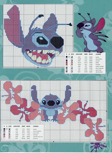 3-1 | Flickr - Photo Sharing! Disney Cross Stitch Kits, Lilo And Stitch 3, Lilo Et Stitch, Disney Cross Stitch Patterns, Stitch Cartoon, Lilo E Stitch, Disney Cross Stitch, Cross Stitch Bookmarks, Beaded Cross Stitch