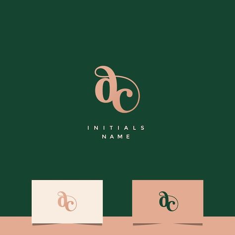 Initial dc monogram logo design | Premium Vector #Freepik #vector #classic-design #royal #letter-frame #royal-ornament Logos, Dc Letter Logo Design, Dc Monogram Logo, Monogram Logo Design Typography, Dc Monogram, Dc Logo Design, Modern Monogram Logo, Initials Logo Letters, Initial Logo Design