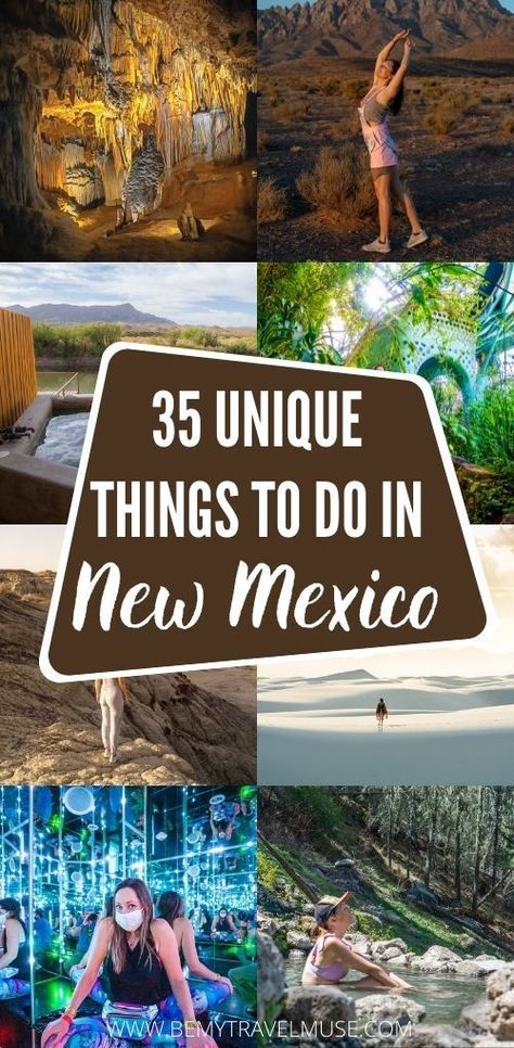 38 Unique Things to Do in New Mexico...The Best Things to do In New Mexico - The Perfect Road Trip Mexico, Hobbs New Mexico, New Mexico Vacation, New Mexico Road Trip, Gorgeous Landscapes, Mexico Itinerary, Travel 2024, Travel New Mexico, Carlsbad Caverns National Park