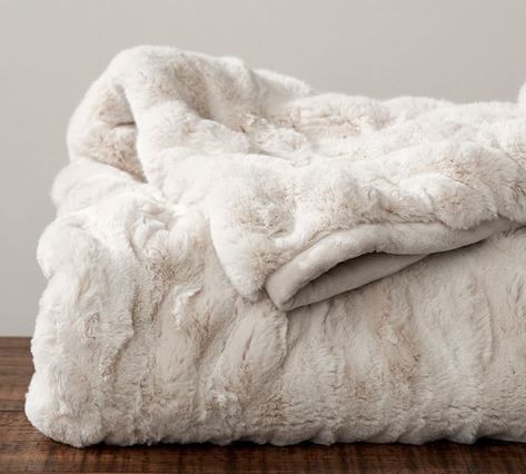 Ruched Faux Fur Throw - Ivory #loveit #love #shopping #style #shopstyle #affiliatelink #art #design #Home #homedecor #homedesignideas Cable Knit Throw, Faux Fur Blanket, Grey Throw, Fur Blanket, Cozy Throws, Thrown Pottery, Fur Throw, Faux Fur Throw, Knitted Throws