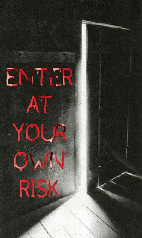 "ENTER AT YOUR OWN RISK" Iron Man, Wallpapers, Design, Enter At Your Own Risk, Take A Risk, All Design, Take A, Book Cover, Quick Saves