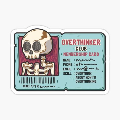 Sticker Design Ideas, Club Membership Card, Sticker Design Inspiration, Skeleton Illustration, Doodle Pages, Cute Laptop Stickers, Tumblr Stickers, Seni 3d, Club Card