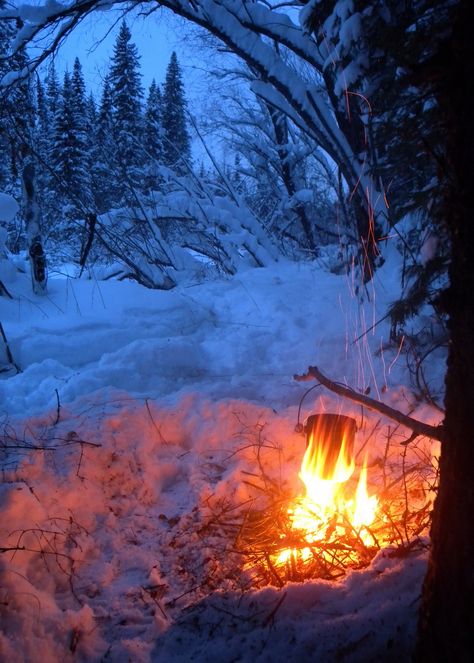Winter Camping, Winter Fire, Snowy Forest, Winter Love, Winter Magic, Winter Scenery, Snow Scenes, Winter Beauty, Winter Pictures