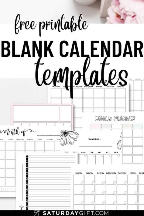 Organisation, Mom Planner Printables Free, Family Planner Printables, Blank Calendar Templates, Free Blank Calendar, Blank Monthly Calendar Template, Blank Calendar Pages, Free Printable Calendar Monthly, Weekly Calendar Printable