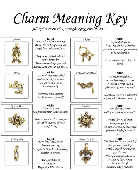Charm Meaning Key for 8 Piece Antique Gold Pewter Set Charm Reading Divination, Key Meaning In Witchcraft, Charm Casting Board, Charm Casting Divination, Witches Keys, Charm Divination, Charm Meanings, Dream Interpretation Symbols, Bone Casting
