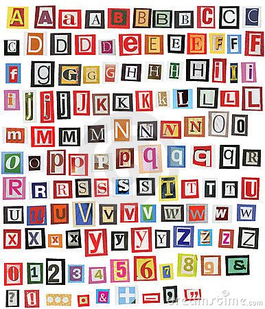 Collage Alphabet, Newspaper Letters, Alfabet Font, Letter Collage, Typeface Typography, Scrapbook Letters, Font Letters, Newspaper Magazine, Alphabet Font