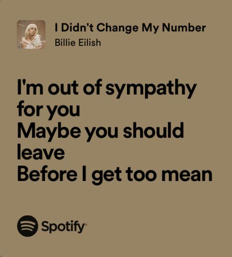 i didn’t change my number - billie eilish Billie Eilish Song Aesthetic, Billie Lyrics, Billie Eilish Lyrics, Story Lyrics, Lovely Lyrics, Fire Lyrics, Womp Womp, Custom Tee Shirts, Lyrics Aesthetic