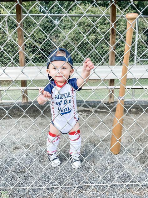 Baseball Theme Birthday Party, Baseball Theme Birthday, Baseball First Birthday, Boys First Birthday Party Ideas, 1st Birthday Pictures, Baby Boy 1st Birthday Party, First Birthday Pictures, One Year Birthday, Baseball Birthday Party