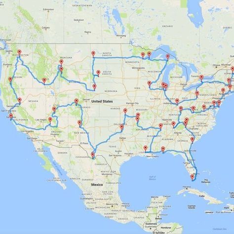 Rv Routes U.s. States, Usa Places, Rv Trips, Road Trip Map, Rv Trip, Road Trip Places, Rv Road Trip, Cross Country Trip, Road Trip Routes