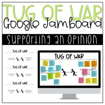 Tug of War is the perfect way to introduce opinion writing. It is a low stakes strategy to get kids to practice supporting an argument! Often our students struggle to give specific evidence that matches the reasons--this way, students get a lot of quick practice before moving to opinion essays.Her... Giving Opinion, Opinion Essay, Writing Rubric, Choice Boards, Vacation Locations, Opinion Writing, Standardized Testing, Rubrics, Distance Learning