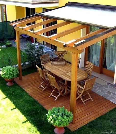 21 Ideas for the Perfect Backyard Patio Cover Pergola Plans Design, Pergola Diy, Retractable Pergola, Backyard Shade, Patio Pergola, Pergola Design, Pergola Attached To House, Patio Diy, Pergola Canopy