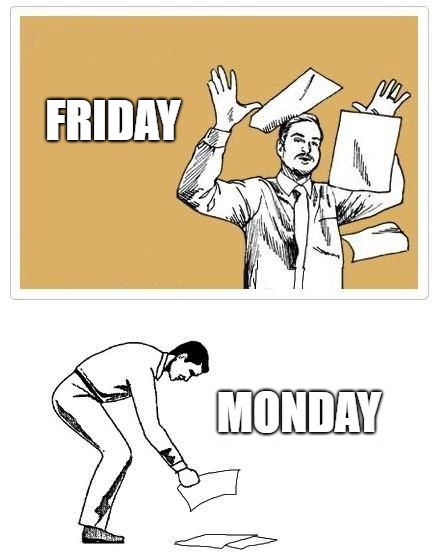 Careful how you pick those papers up on Monday...OH WAIT! Monday is a holiday! Enjoy the long weekend. We WILL be in the office Monday to serve you on your day off. Walk-Ins Welcome; No Appointment Needed www.pain-reliefchiro.com/  #meme #memes #memesdaily #memestagram #memepage #memelord #memeoftheday #chiropractic #chiropracticcare #chiropracticadjustment #chiropracticworks Work Humour, Lol Memes, Real Estate Humor, Humor Grafico, 웃긴 사진, Work Memes, Visual Statements, E Card, Ecards Funny