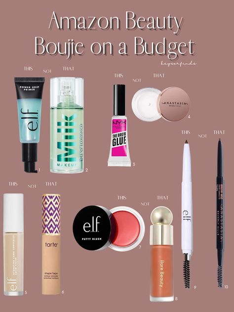 Makeup Finds On Amazon, Amazon Must Haves Makeup, Makeup Amazon Finds, Tiktok Must Haves, Amazon Makeup Must Haves, Boujie On A Budget, Walmart Makeup, Boujee On A Budget, Makeup Amazon