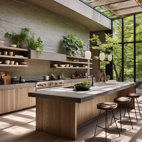 Organic Modern Kitchen, Interior Dapur, Kitchen Island Ikea Hack, House Outer Design, Kabinet Dapur, Modern Kitchen Designs, Interior Design Kitchen Small, Transitional Decor Living Room, Transitional Decor Kitchen