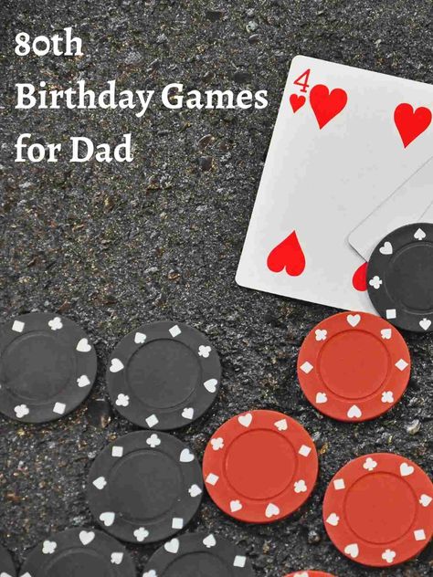 100+ Games for 80th Birthday Party - Fun Party Pop 80th Birthday Party Games, Birthday Toast, 76th Birthday, Games For Men, Freeze Dance, 80th Birthday Cards, Free Printable Games, Party Pops, 80th Birthday Party