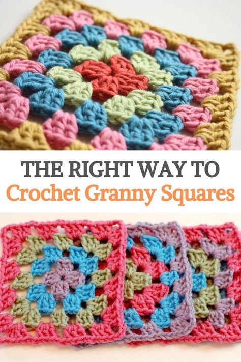 Granny Square Crochet Pattern Vintage, Best Yarn For Granny Square Blanket, Traditional Crochet Blanket, Crochet Granny Square Blanket Easy Video Tutorials, Traditional Granny Square Blanket, Traditional Granny Square Pattern, Granny Square Scrap Blanket, Scrap Yarn Granny Square Blanket, Pretty Granny Squares Free Pattern