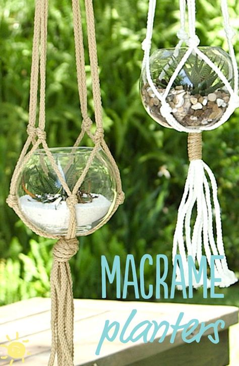 Macrame Diy Tutorials (fast Version) - Youtube 448 Whats Up Moms, Macrame Plant Hanger Tutorial, Macrame Plant Hanger Patterns, Macrame Planter, Diy Macrame Plant Hanger, Spring Decor Diy, Diy Plant Hanger, Macrame Plant Holder, Macrame Hanger