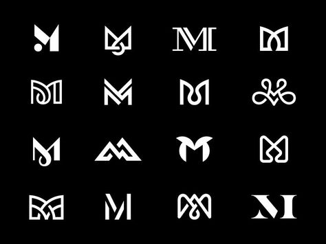 M / Eighth-Finals by Kakha Kakhadzen J Scott Campbell, Wm Logo, Desain Ux, Typographie Logo, Logo Typo, Logo Monogramme, Inspiration Logo Design, Yoga Logo, Logo Sport