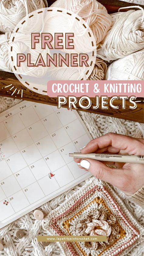 Tunisian Crochet, Crochet Project Planner, Crochet Planner, Norwegian Knitting, Rose Crochet, Rhyme And Reason, Free Planner, Project Planner, Yarn Brands