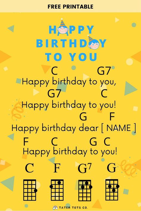 Happy Birthday to you Ukulele Songs for Kids Ukulele Songs Happy Birthday, Happy Birthday Ukelele Chords, Easy Ukulele Chords For Beginners, Free Ukulele Sheet Music, Easy Ukulele Chords Songs, Happy Birthday On Ukulele, Songs To Play On Ukulele Easy, Ukelele Chords Song, Easy Uke Songs For Beginners