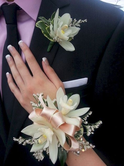 Corsage For Prom, Prom Flowers Corsage, Bracelet Corsage, Orchid Corsages, Prom Corsage And Boutonniere, Corsage And Boutonniere, Corsage Prom, Prom Flowers, Groom Boutonniere