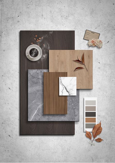 Wardrobe Mood Board, Walnut Mood Board, Wood Colour Palette, Materials Board Interior Design, Mood Board Interior, Sample Board, Material Board, Interior Design Color, Interior Design Boards