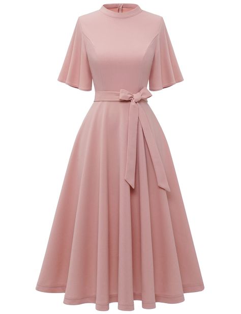 Modest Dresses For Summer, Modest Pink Dress Classy, Bridemaid Dress Designs 2023, Pink Modest Dresses, Princess Line Dress Casual, Modest Dresses Christian, English Dresses Classy, Dress Hand Designs, Princess Line Dress Pattern