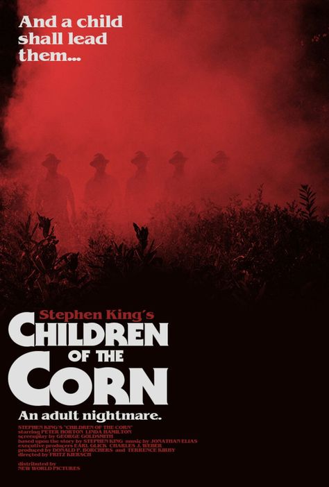 Children of the Corn Old Film Posters, Movie Posters Decor, Old Bollywood Movies, Children Of The Corn, Old Movie Posters, Retro Horror, Horror Posters, See Movie, Halloween Horror Nights