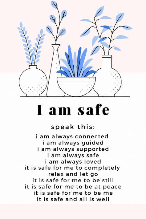 Feel Safe Affirmations, I Am Doing This For Me, I Am Whole Affirmation, Healthy Affirmations Health, I Am Whole Quotes, Feeling Safe Affirmations, Happy Family Manifestation, I Am Blessed Affirmations, I Am Strong Affirmations