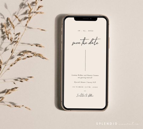 Save The Date Electronic Invitations, Save The Date E Invite, Virtual Save The Date, Save The Date Digital Design, Save The Date Email, Elegant Cursive Fonts, Modern Wedding Favors, Save The Date Online, Virtual Invitations