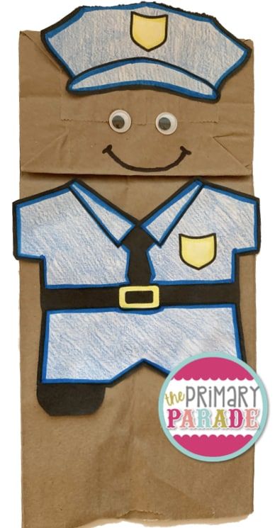 Community Helpers Preschool Theme - The Primary Parade Police Officer Activities For Preschool, Police Officer Crafts Preschool, Police Crafts For Preschool, Community Helpers Crafts For Toddlers, Police Officer Crafts, Community Helpers Art, Community Helpers Week, Preschool Community Helpers Theme, Community Helpers Preschool Crafts