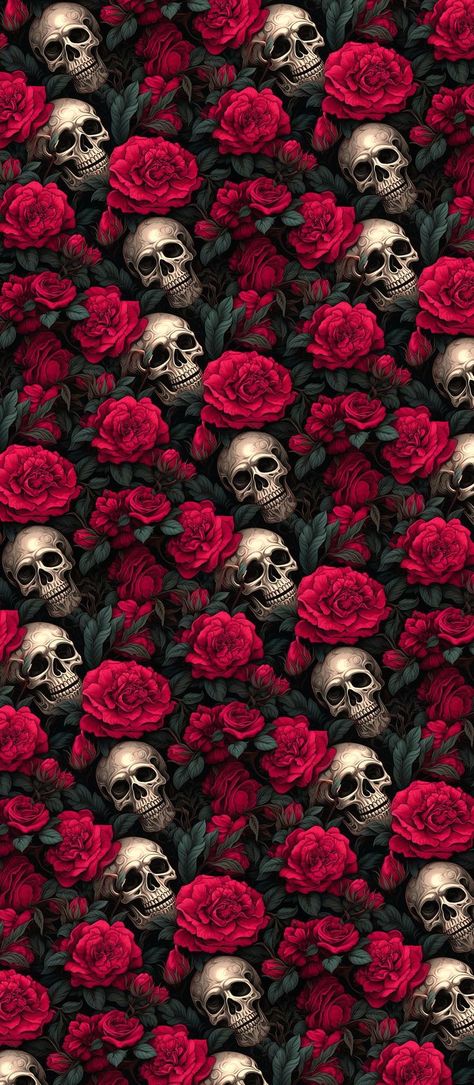 Skull And Rose Wallpaper Iphone, Gothic Women Art, Skull Rose Wallpaper, Skeleton Wallpaper Laptop, Cute Skull Wallpaper, Cute Goth Wallpaper, Cute Gothic Wallpaper, Skulls And Roses Wallpaper, Calaveras Aesthetic