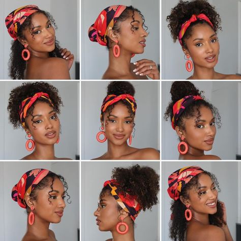 Curly hairstyles ideas for your birthday✨💕 which one is your fav? 🥰 . . . . . . . . #curlyhairstyles#hairstyleideas… | Instagram Headwrap Hairstyles, Cabello Afro Natural, Quick Natural Hair Styles, Beautiful Black Hair, Makeup Tip, Hair Scarf Styles, Hairdos For Curly Hair, Natural Curls Hairstyles, Natural Hair Styles Easy