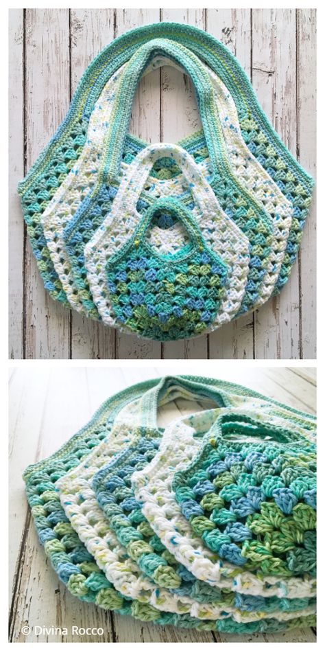 Granny Stitch Bag Free Crochet Pattern & Paid - DIY Magazine Useful Crochet, Stitch Bag, Granny Stitch, Crochet Shoulder Bags, Crochet Bag Pattern Free, Bag Pattern Free, Crochet Market Bag, Crochet Handbags Patterns, Crochet Clutch