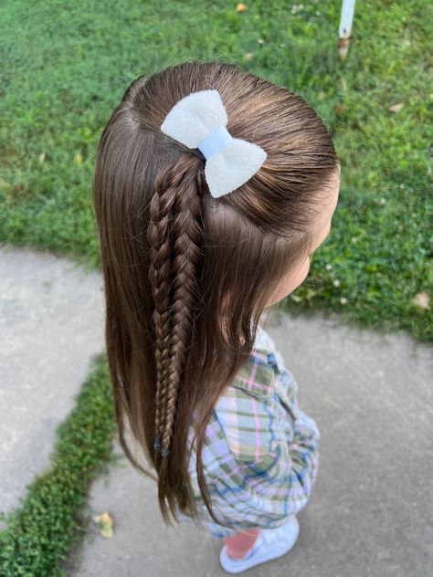 Toddler Hairstyles Girl Fine Hair, Daughter Hairstyles, Picture Day Hair, Girls Hairdos, Cute Toddler Hairstyles, Girly Hairstyles, Easy Little Girl Hairstyles, Veils Bridal, Girl Hair Dos