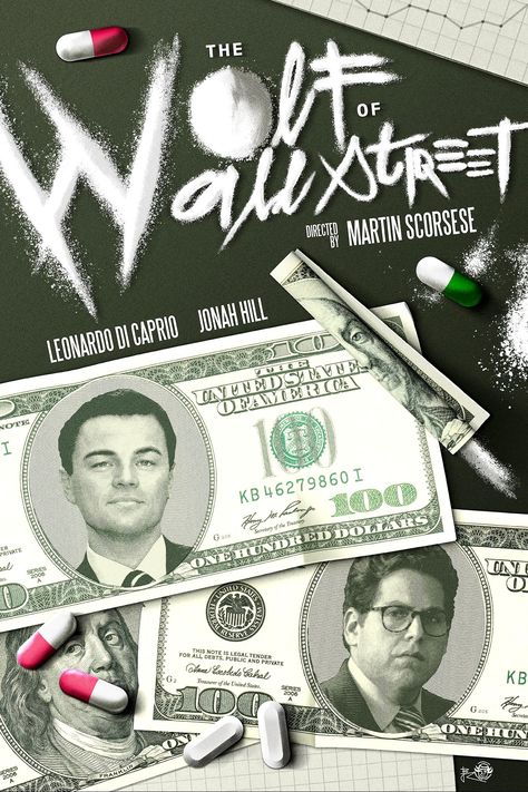 THE WOLF OF WALL STREET (2013) poster design by JB Roux Julie Dreyfus, Cowboy Bebop Wallpapers, Monkey Man, The Hills Have Eyes, The Wolf Of Wall Street, Tv Covers, Guy Ritchie, Big Lebowski, Perfect Movie