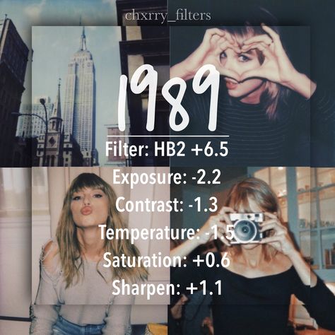 Vsco Film Camera Filter, 1989 Taylor's Version Aesthetic, Edit Ig Photos, Vsco Photo Edits, 2014 Filter Tutorial, Vsco Polaroid Filter, 1989 Taylors Version Aesthetic, Taylor Swift Edits Pictures, Vsco Editing Ideas