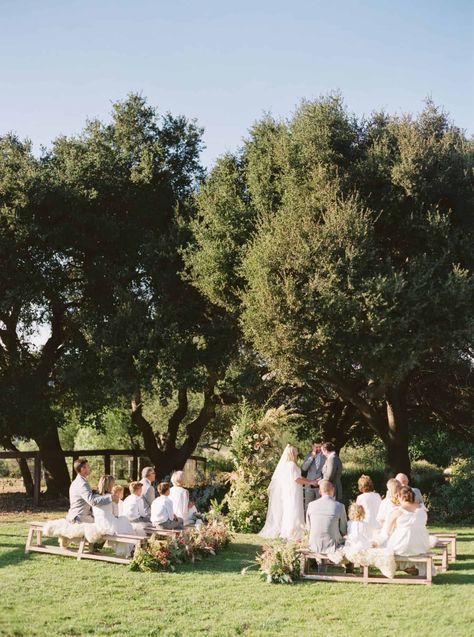 Family Only Wedding, Small Intimate Wedding Venues, Wedding Inspiration Romantic, Wedding Bench, Meghan Wedding, Wedding Interior, Small Private Wedding, California Winery Wedding, Mindy Gayer Design