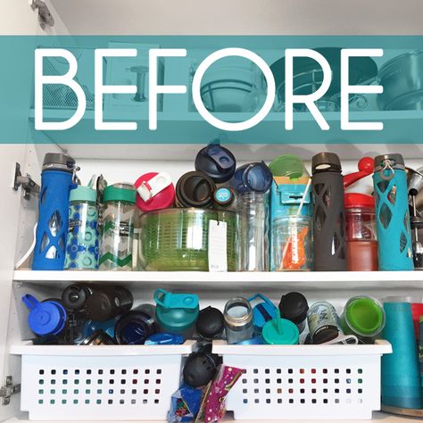 Organisation, Shaker Bottle Storage, Storing Water Bottles, Mug Storage, Water Bottle Organization, Water Bottle Storage, Diy Water Bottle, Diy Rangement, Large Water Bottle