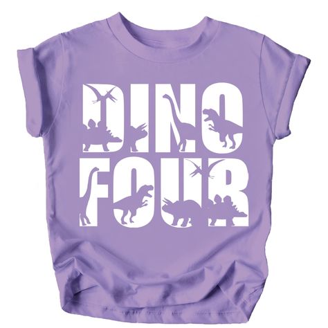 PRICES MAY VARY. 100% Cotton Pull On closure Dinosaur Birthday Shirt - This adorable Dino Four Fourth Birthday Shirt is absolutely perfect for your toddler's birthday outfit! High quality and professional print - It doesn't just look high quality, it is high quality! Make your little one's 4th birthday outfit picture perfect with this Fourth Birthday Shirt for Toddler Boys & Girls Designed in the USA - Olive Loves Apple, based in Phoenix, AZ knows how to celebrate your special occasion. We have Toddler Birthday Shirt, Dinosaur 4th Birthday Party Boy, 4th Birthday Dinosaur Party, Roar Im 4 Birthday, 4 Yr Birthday Ideas, Dino Four Birthday Party, Dinofour Birthday, Fourth Birthday Theme, Dino Birthday Girl