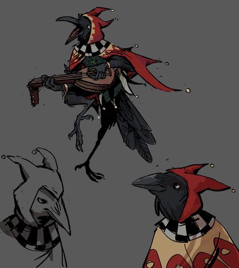 Kenku Bard Dnd, Kenku Ranger, Kenku Character Art, Dnd Aarakocra, Kenku Bard, Rogue Dnd, Rogue Character, Dnd Bard, Dnd Npc