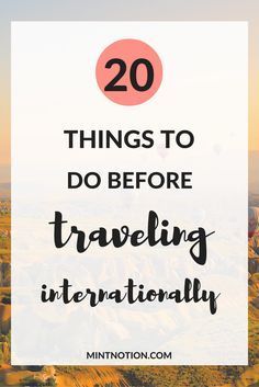 Sometimes our holidays may not always go as planned, but one thing is for certain: good planning is key to a good trip, especially when visiting a new country. Whether it’s your first trip abroad or you just need a quick reminder, click through to find out 20 essential things to do before traveling internationally. Good Trip, Travel Prep, International Travel Tips, Travel Gadgets, Voyage Europe, Travel Info, Ways To Travel, Packing Tips For Travel, Travel Abroad