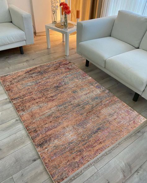 Add a touch of vintage charm to your space with this distressed area rug, featuring a beautiful blend of beige, brown, blue, and purple tones. Vintage Distressed Design: The faded look of this rug brings a vintage aesthetic to any room, adding character with its unique blend of colors. Soft Chenille Fabric: Made from chenille, this rug is soft to the touch and provides a comfortable surface for your feet. Non-Slip Backing: Designed with a non-slip backing to ensure safety and stability on variou Distressed Area Rug, Purple Tones, Rustic Colors, Chenille Fabric, Beige Brown, Vintage Aesthetic, Vintage Design, Floor Rugs, Decor Styles