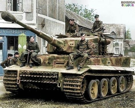 A German Tiger I tank from the 1st Panzer-Division SS Leibstandarte Adolf-H crossing a Norman village in June 1944. 🐯Follow @tankoloji__ 🐯… Battle Of Normandy, Ww2 Soldiers, German Soldiers Ww2, Tiger Tank, 다크 판타지, Ww2 Tanks, Military Pictures, German Tanks, Military Photos