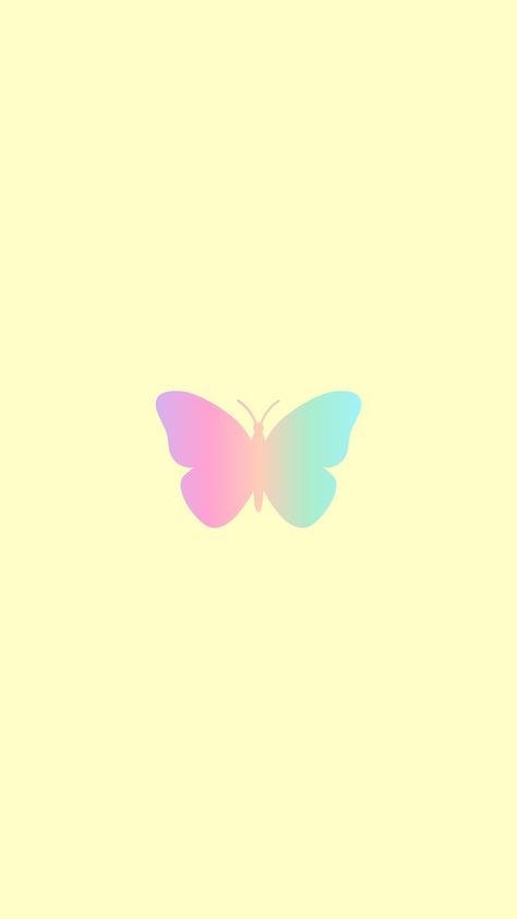 Rainbow Butterfly Wallpaper, Light Yellow Wallpaper, Wallpaper Light, Butterfly Background, Iphone Wallpaper Pattern, Rainbow Butterfly, Watch Wallpaper, Yellow Wallpaper, Art Wallpaper Iphone