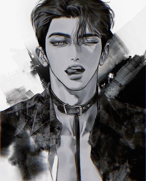 Hd Wallpaper Illustration, 남성 근육, Face Artwork, Wallpaper Illustration, 얼굴 드로잉, Picture Painting, Anatomy Sketches, Emo Guys, Dark Anime Guys