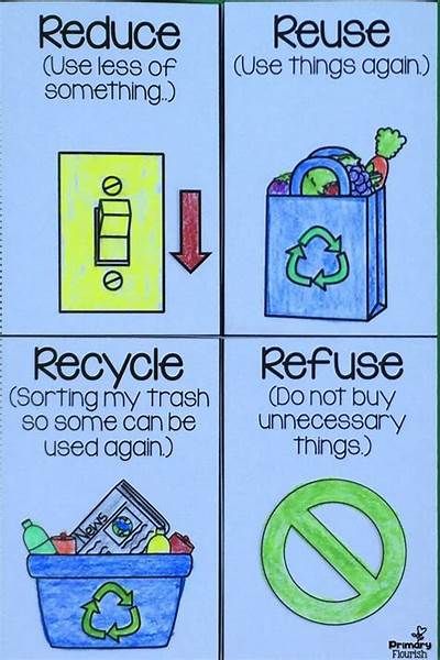 Reduce Reuse Recycle Examples : Cuyahoga Recycles : Reduce, Reuse ... Reduce Reuse Recycle Poster, Recycling Lessons, Ochrana Prírody, April Writing, Recycle Poster, Recycling Activities, Earth Day Projects, Spring Garden Flowers, Earth Day Crafts