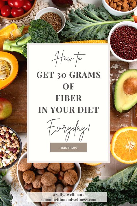 Discover how to easily incorporate 30 grams of fiber into your daily diet with these simple tips and tricks! Boost your gut health and overall well-being with fiber-rich foods High Fiber Foods For Gut Health, Eat More Fiber, High Fiber Meal Plans, 35 Grams Of Fiber, How To Incorporate More Protein In Diet, How To Get More Fiber In Your Diet, How To Get 25 Grams Of Fiber A Day, What Does 30 Grams Of Fiber Look Like, How To Get 30 Grams Of Fiber A Day