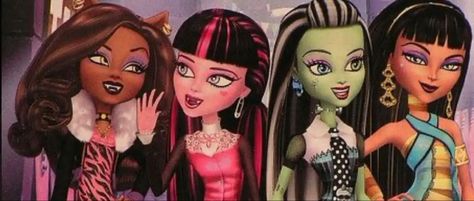 Monster High Banner Discord, Monster High Twitter Header, Aesthetic Wallpaper Twitter Header, Bratz Header, Baddie Header, 2000s Header, Twitter Aesthetic Header, Monsterhigh Aesthetic, Fye Pfp