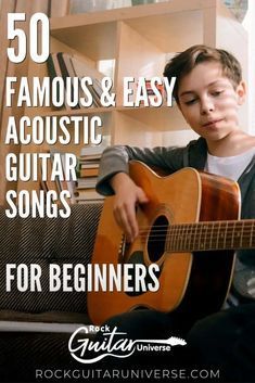 50 Famous & Easy Acoustic Guitar Songs For Beginners – Rock Guitar Universe Easy Guitar Songs To Learn, Beginner Guitar Song, Best Songs To Play On The Guitar, Easy Way To Learn How To Play Guitar, Acoustic Guitar Lessons Beginner, Easy Rock Songs On Guitar, How To Learn Acoustic Guitar, Easy Beginner Guitar Chords, Acoustic Guitar Music Songs